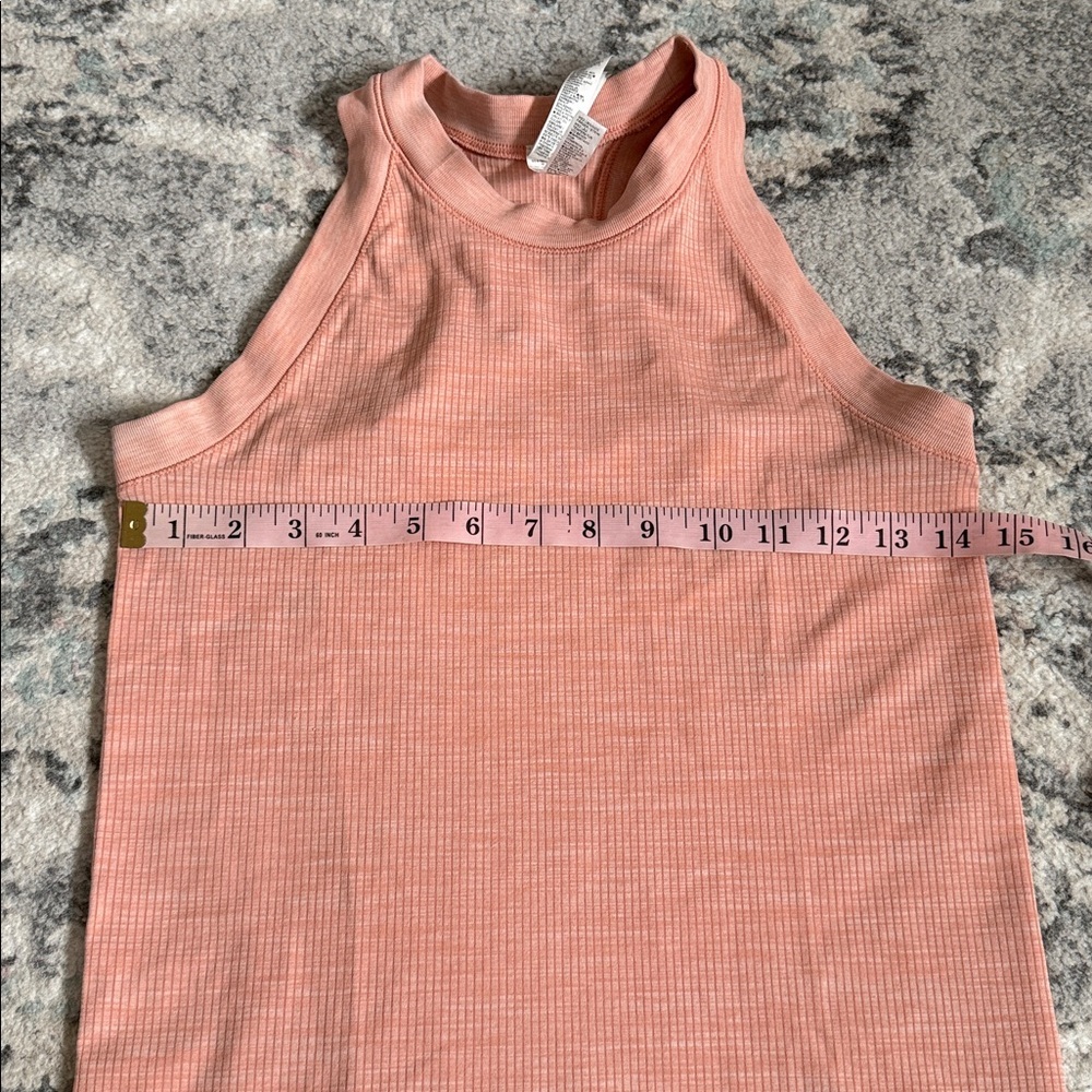 Athleta Ribbed High Neck Tank Size Medium - Picture 5 of 7
